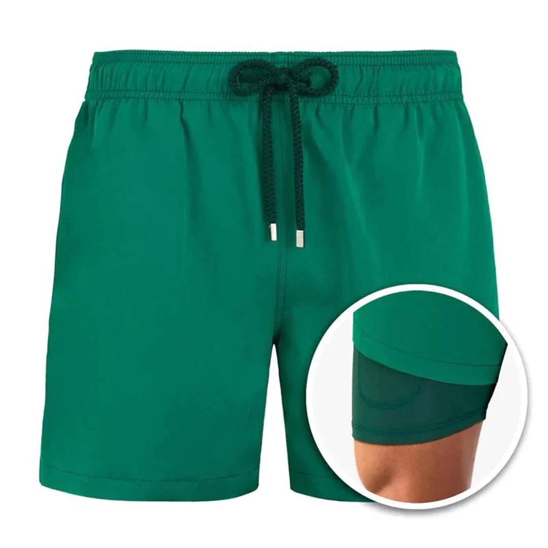 Herren Badeshorts | Straight | Tropisches Muster | Sommer