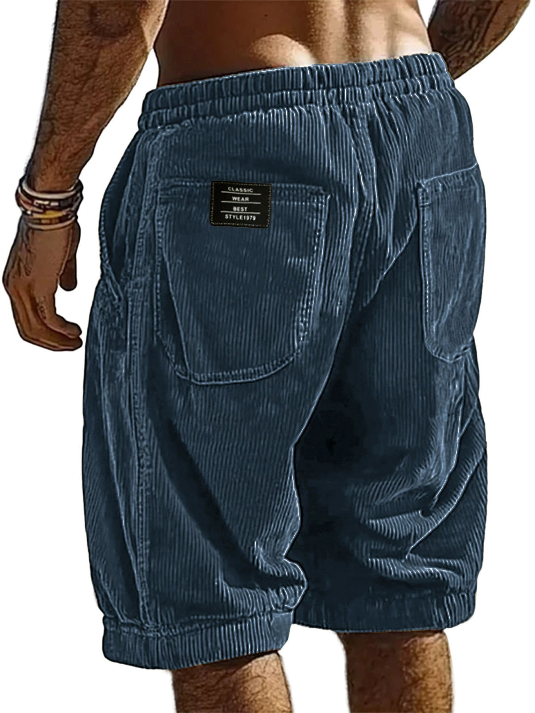 Herren Shorts | Straight | Mit Kordelzug Label | Sommer
