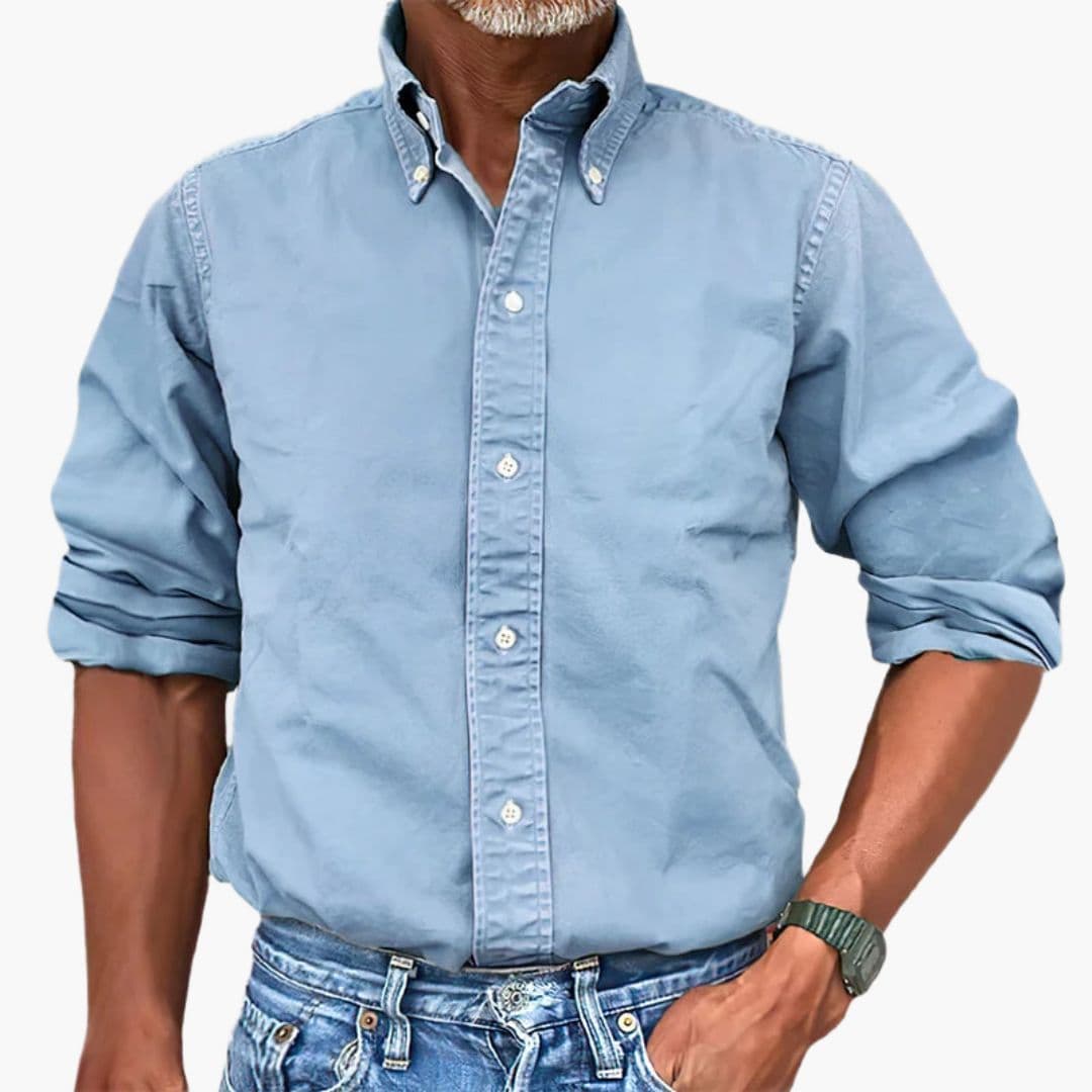 Herren Hemd | Straight | Mit Knöpfen | Sommer