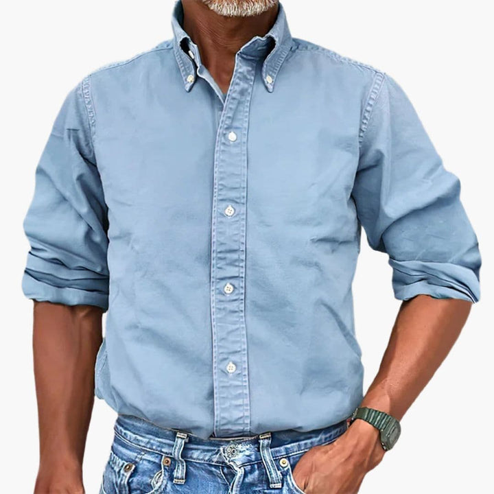 Herren Hemd | Straight | Mit Knöpfen | Sommer