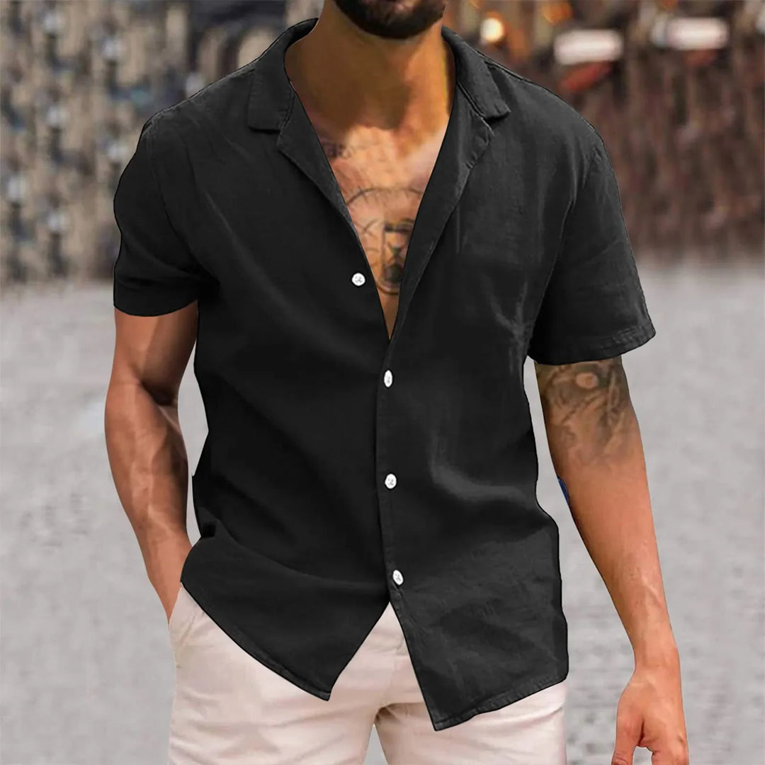 Herren Shirt | Slimfit | Mit Knöpfen | Sommer
