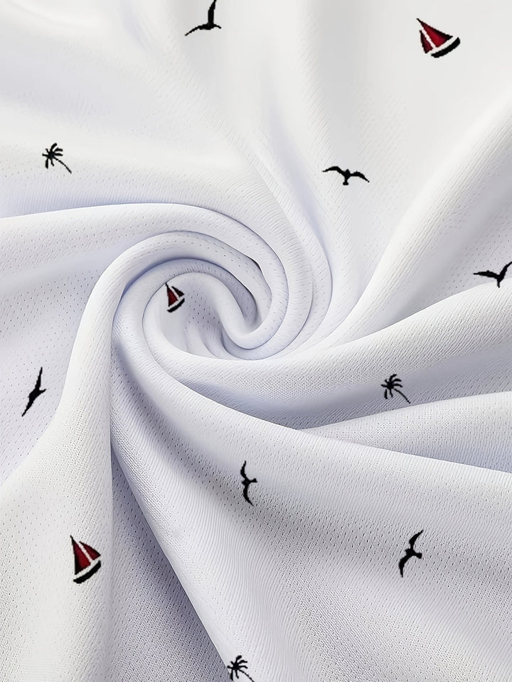Herren Golf Polo | 3D Druck | Sportlich & Atmungsaktiv | Leichtgewicht