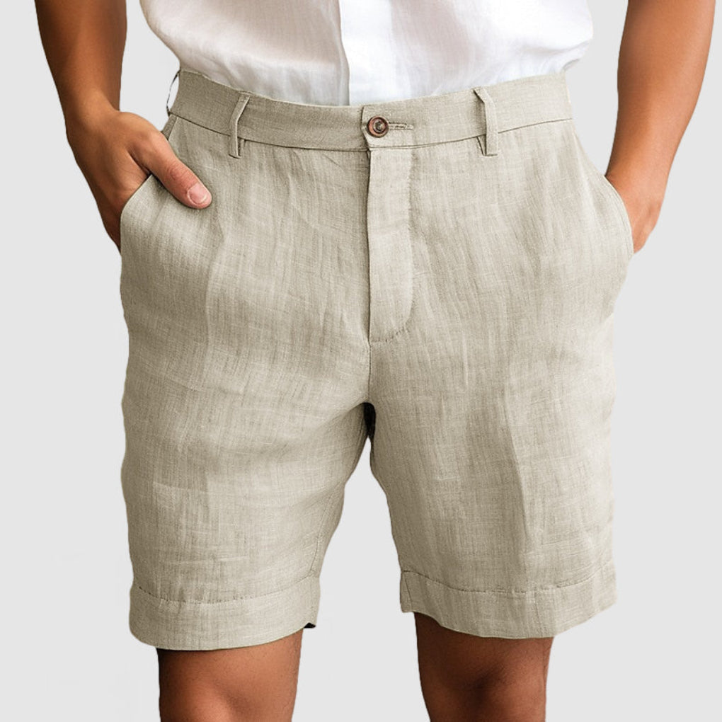 Herren Shorts | Straight | Mit Knopf | Sommer