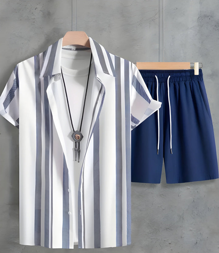Herren Set | Oversized | Mit Knopfleiste | Sommer Urban