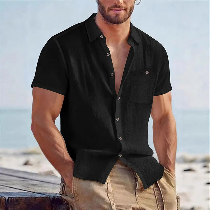 Herren Hemd | Slim Fit | Mit Brusttasche | Sommer