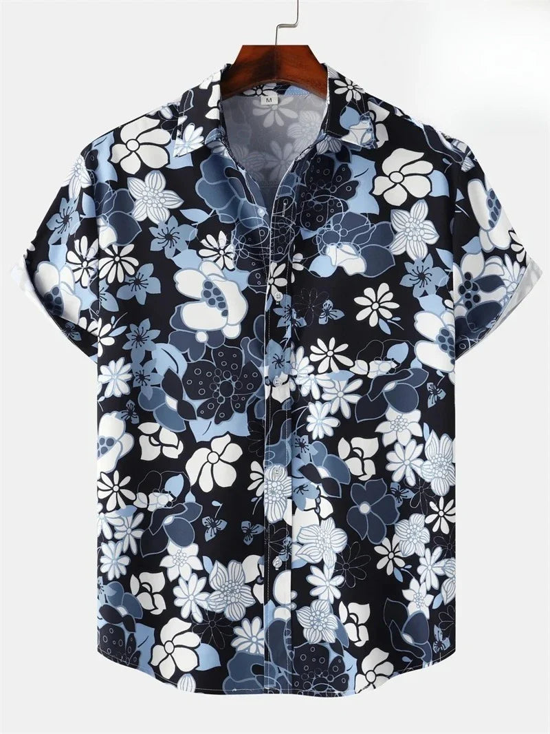 Herren Shirt | Blümchen | Kurzarm | Sommer
