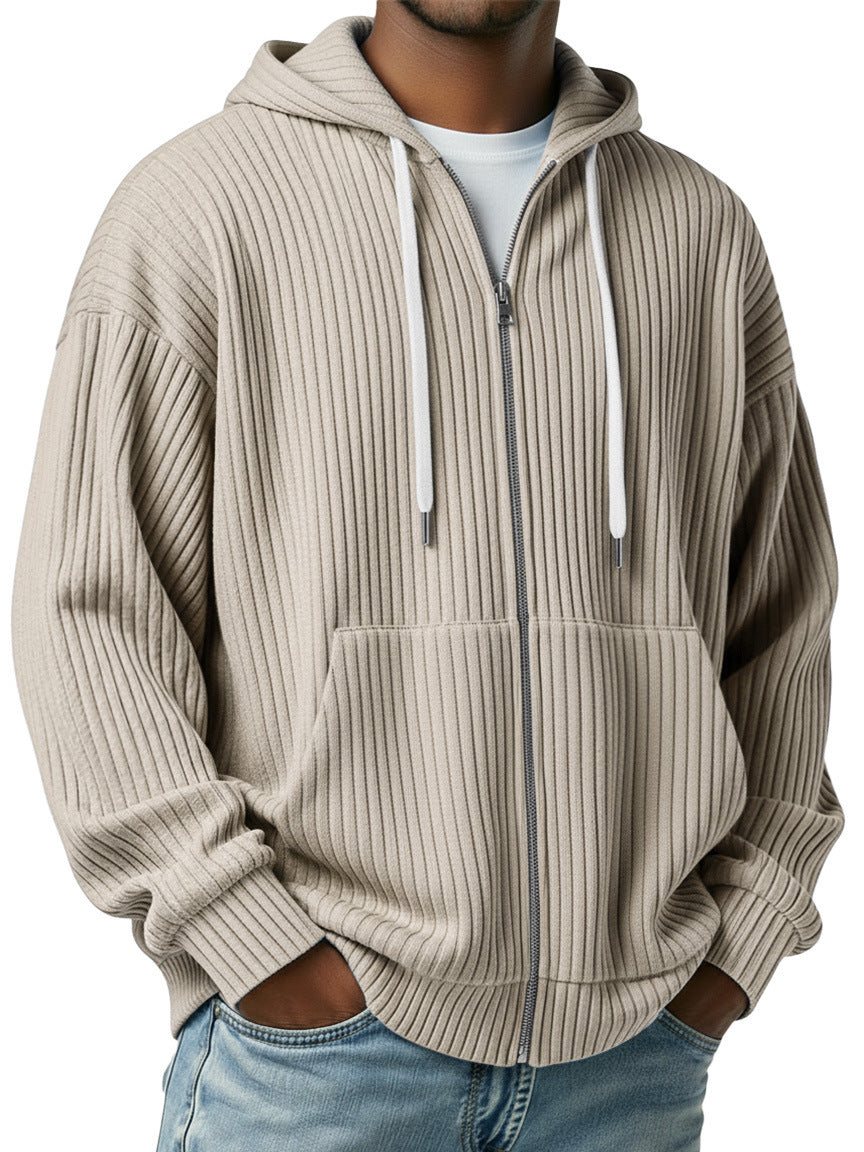 Herren Cardigan | Kapuzen Strickjacke | Bequeme Kleider