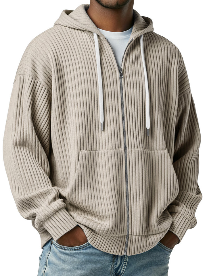 Herren Cardigan | Kapuzen Strickjacke | Bequeme Kleider