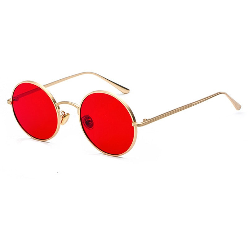 Herren Sonnenbrille | Retro Vintage | Rundes Gestell | Sommer