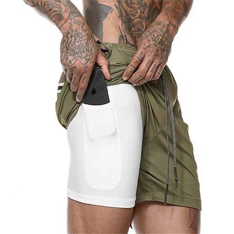 Herren Shorts | Sport | Mit Binnenhose Hybrid | Sommer