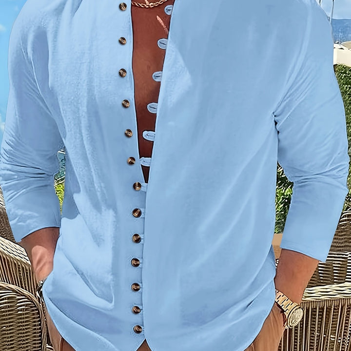 Herren Hemd | Slim Fit | Knopfleiste | Sommer