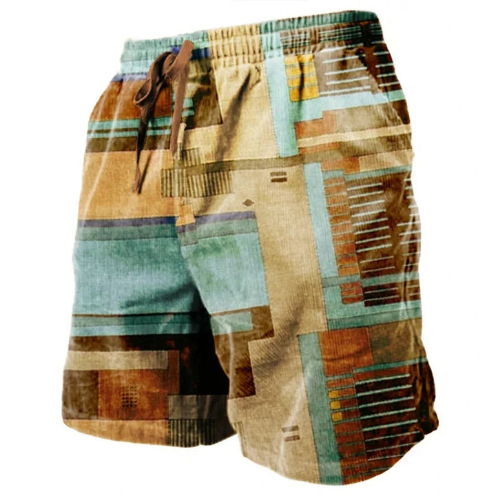 Herren Shorts | Retro | Mit Kordelzug | Sommer