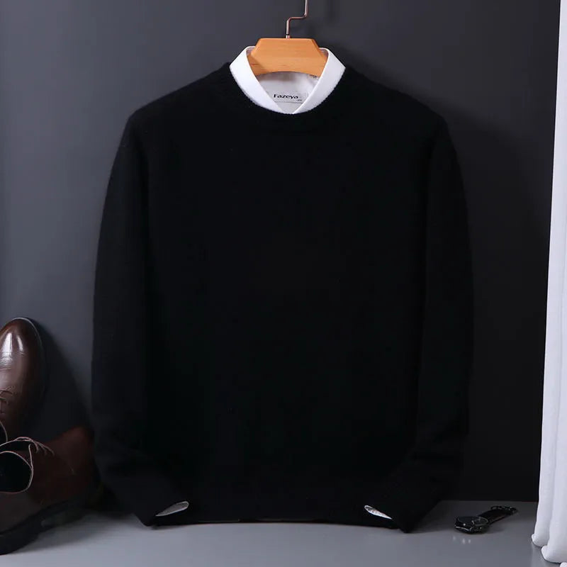 Pullover Herren | Kaschmir Pullover Style | Regular Fit Rundhals