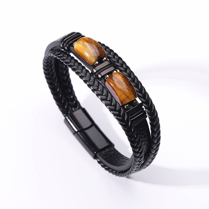 Herren Armband | Geflochten | Struktur Design | Mit Verschluss