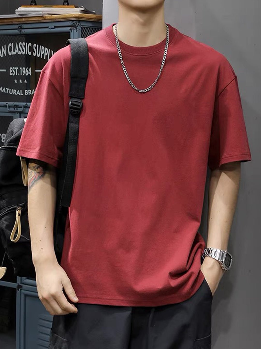 Herren T-Shirt | Oversized | Rundhalsausschnitt | Sommer
