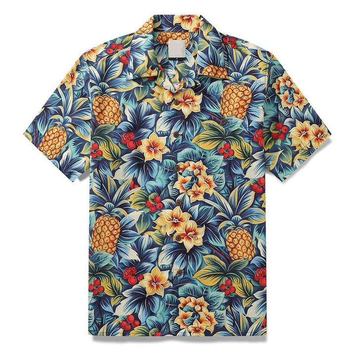 Herren Shirt | Kurze Ärmel | Tropisches Design | Sommer