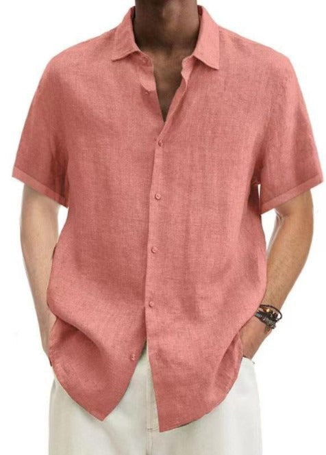 Herren Shirt | Oversized | Mit Knopfleiste | Sommer Linen
