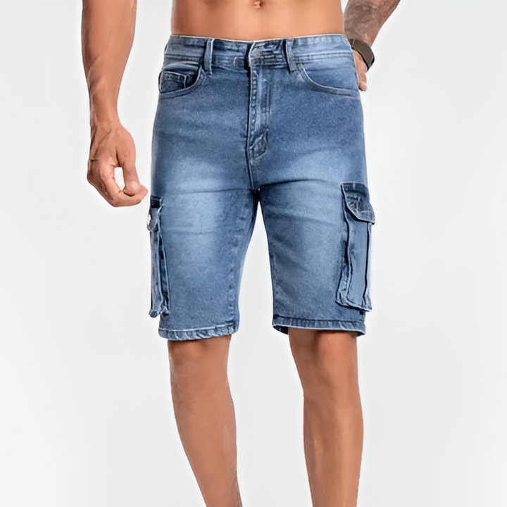 Herren Jeans Shorts | Slimfit | Cargo Taschen | Sommer