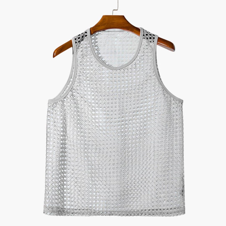 Herren Netz-Tanktop | Ärmellos | Luftiges Design | Sommer
