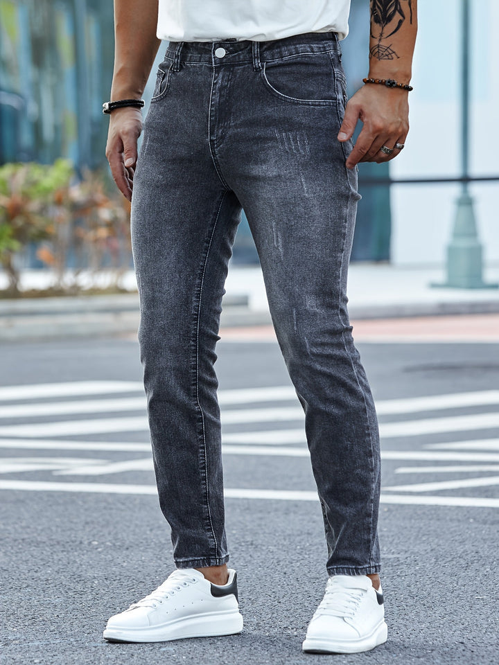 Herren Jeans | Slimfit | Mit Knopfverschluss | Sommer