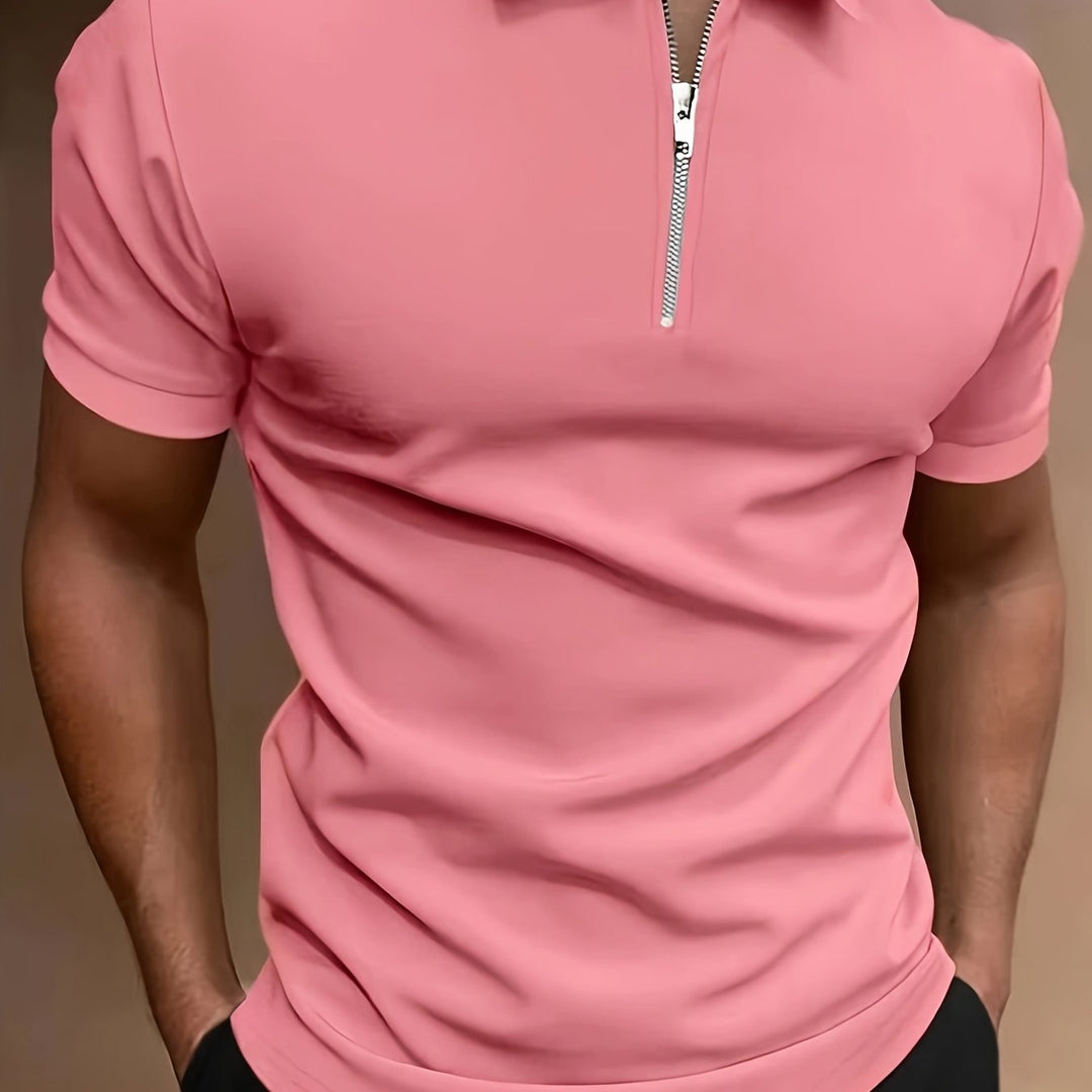 Herren Poloshirt | Slim Fit | Reißverschluss | Sommer