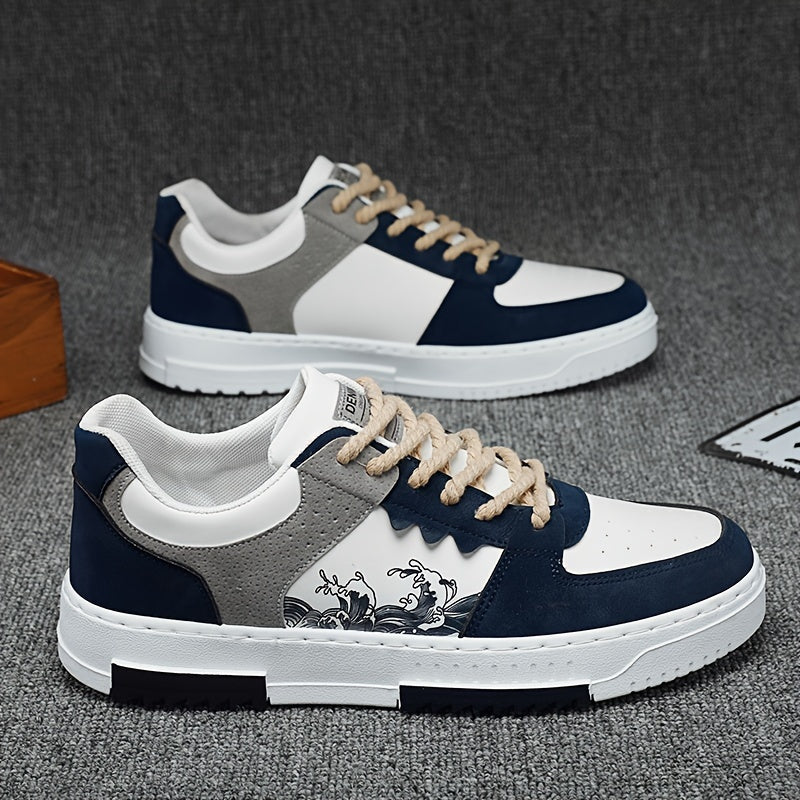 Herren Sneakers | Retro Streetwear | Schnürverschluss | Frühling