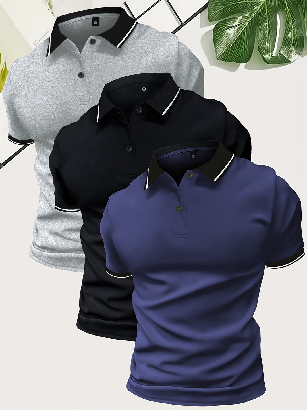 Herren Poloshirt | Slimfit | Contrast Design | Sommer