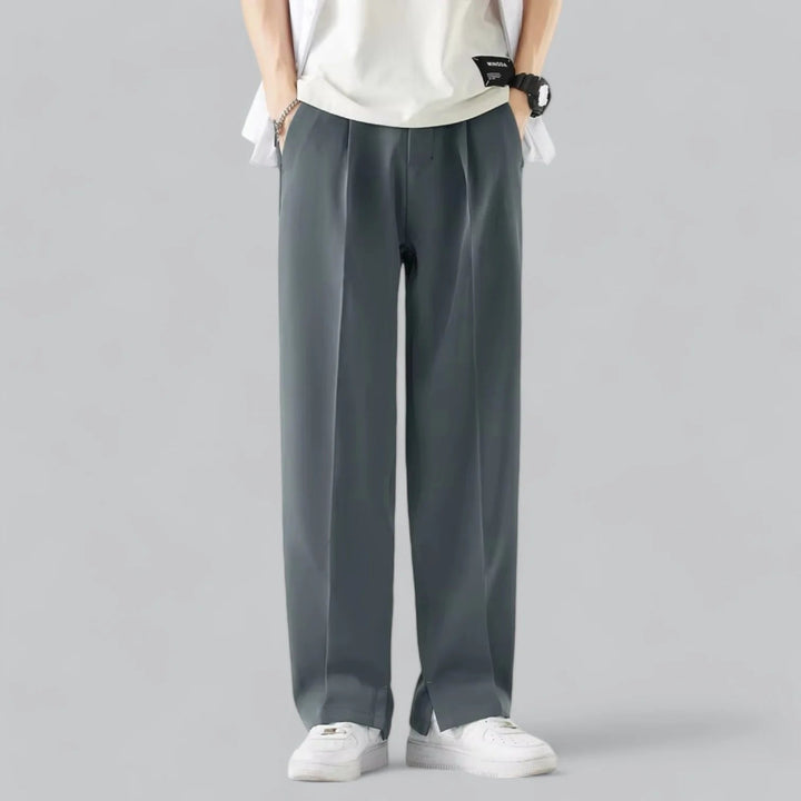Herren Hose | Weite Beine | Elastischer Bund | Sommer