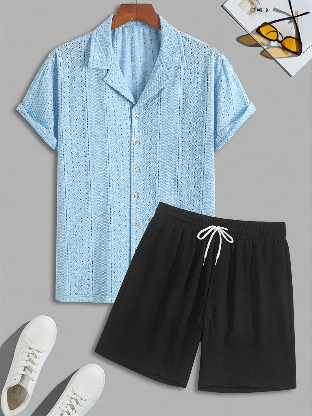 Herren Set | Elegant | Mit Knöpfen | Sommer