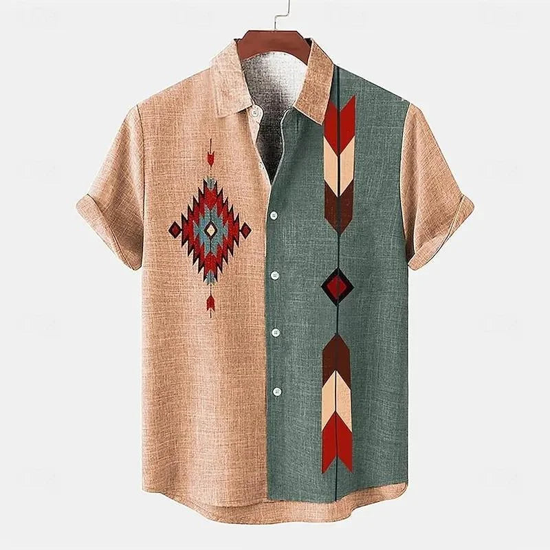 Herren Shirt | Westernstil | Knopfleiste | Sommer