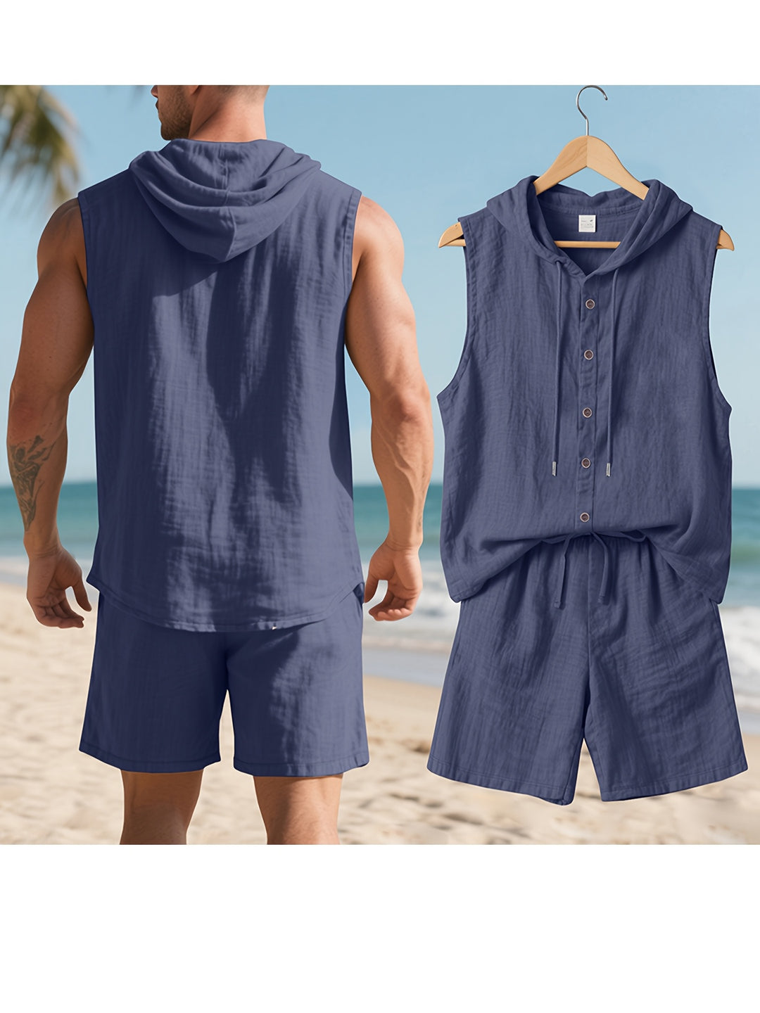 Herren Set | Elegant | Mit Kapuze | Sommer