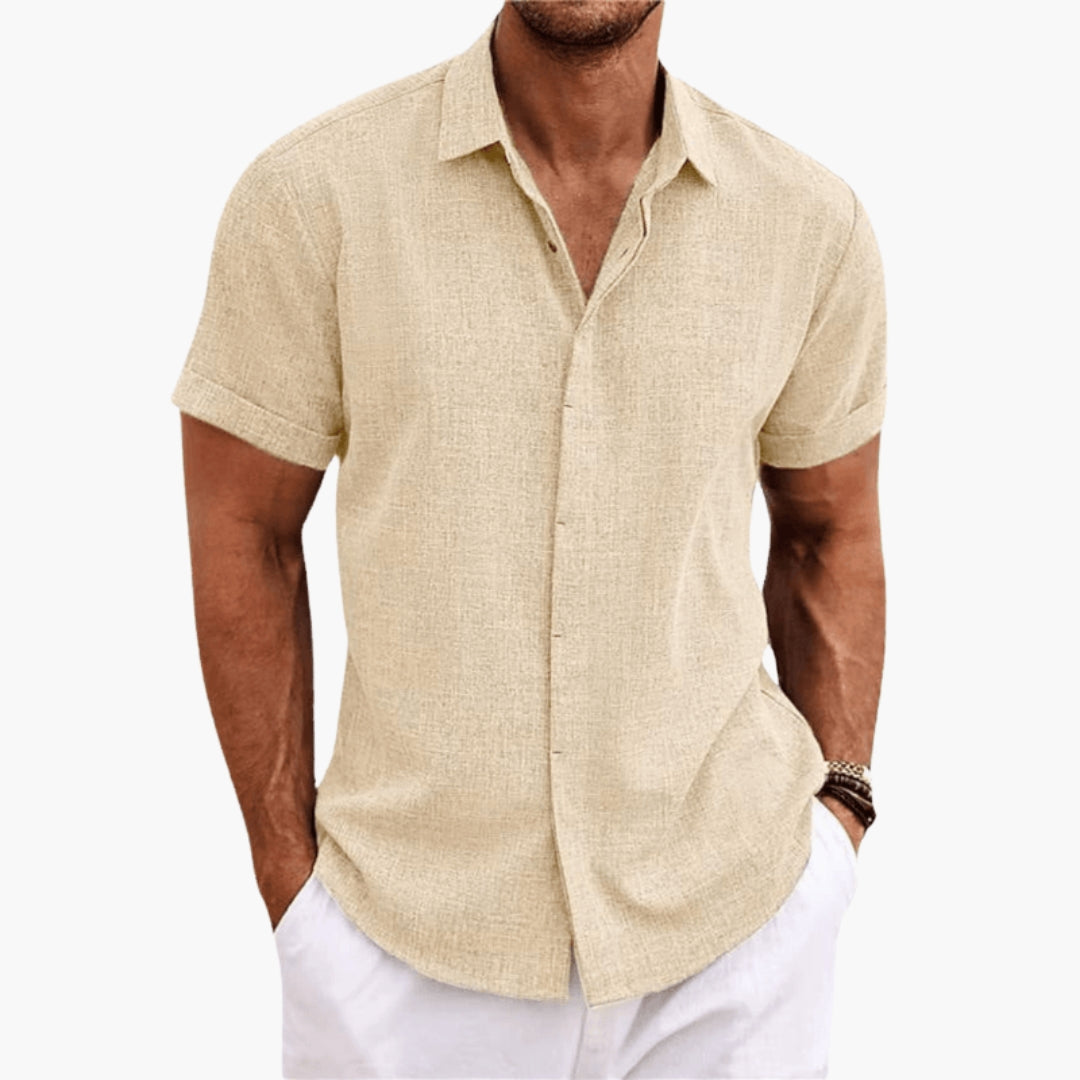 Herren Kurzarmhemd | Leichtes Design | Lockerer Schnitt | Sommer