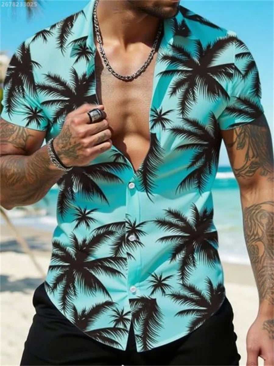 Herren Shirt | Slim Fit | Mit Knöpfen | Sommer