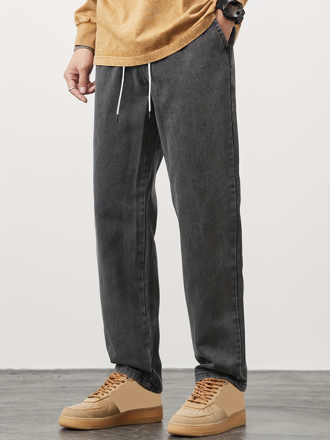 Herren Hose | Straight | Kordelzug | Sommer Casual