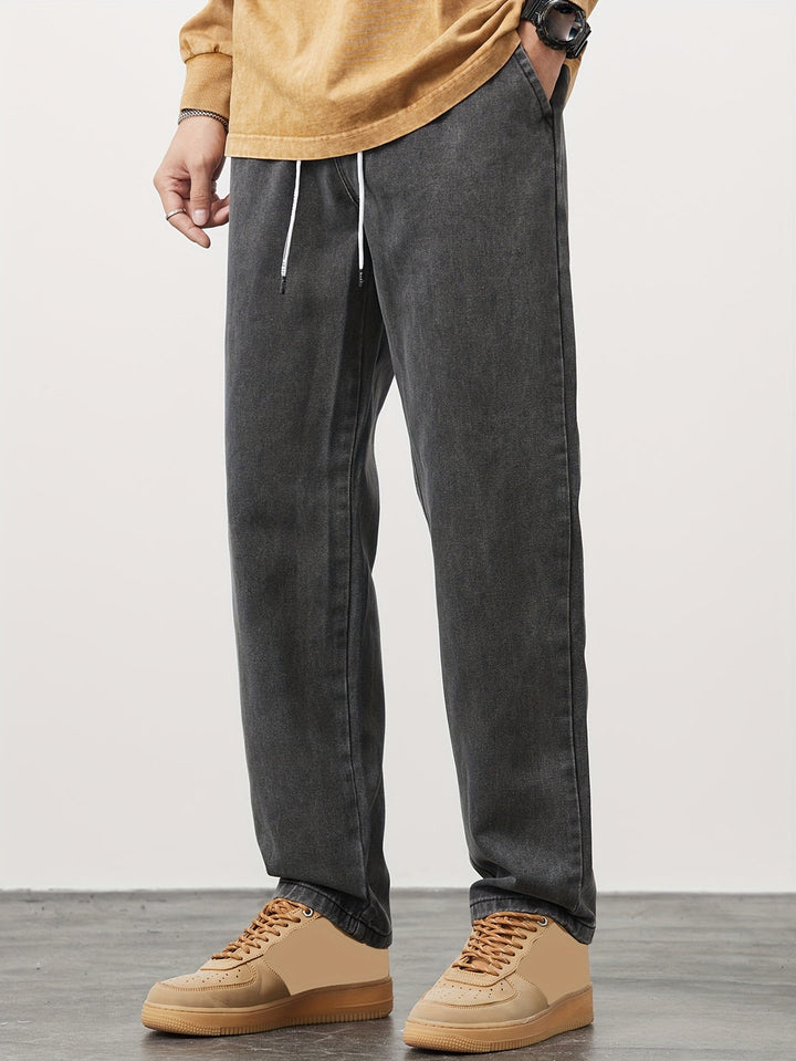 Herren Hose | Straight | Kordelzug | Sommer Casual
