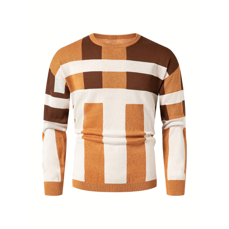 Pullover Herren | Rundhals Stil | Herren Colorblock Pulli