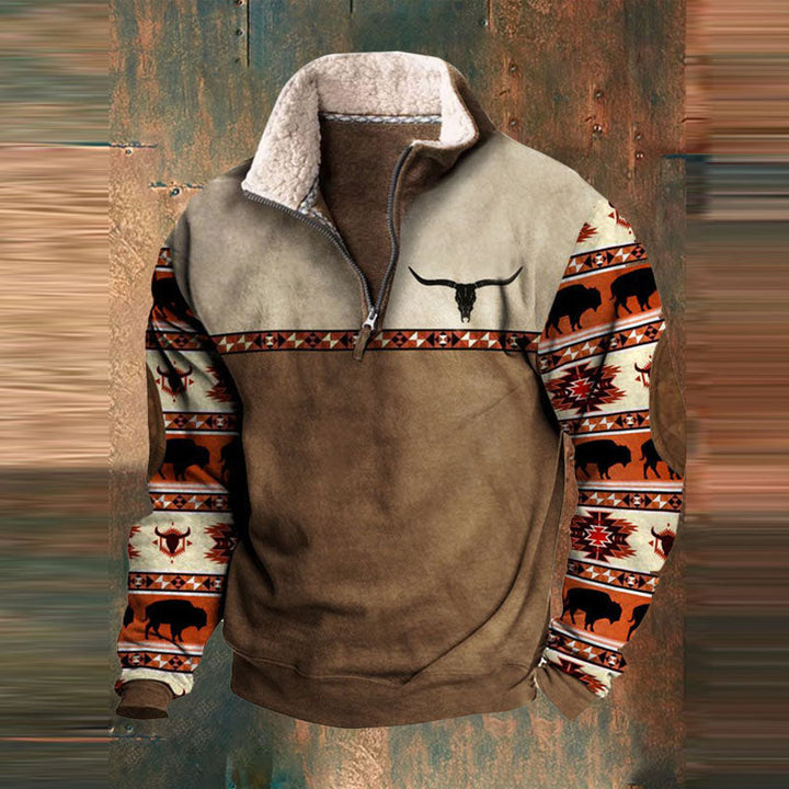 Pullover Herren | Herren Pulli Print | Leichter Casual Style