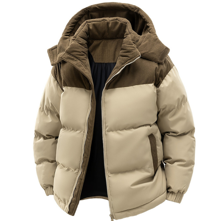 Winterjacke Herren | Gefütterte Kapuzenjacke | Outdoor Jacke Herren