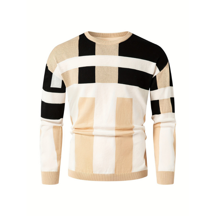 Pullover Herren | Rundhals Stil | Herren Colorblock Pulli