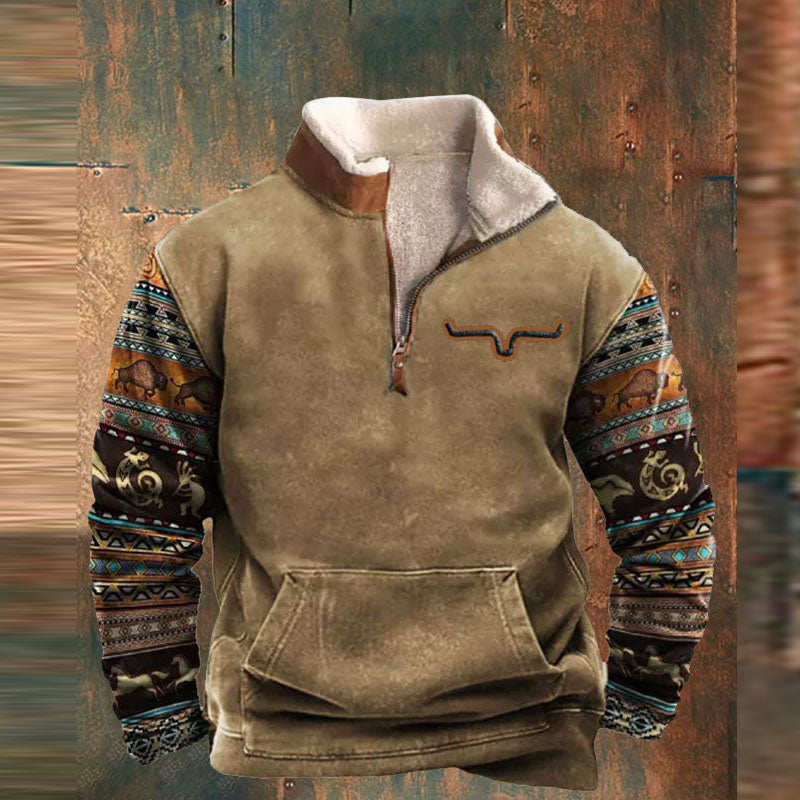 Pullover Herren | Herren Pulli Print | Leichter Casual Style