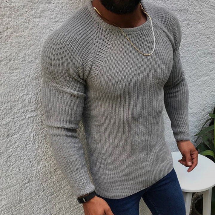 Herren Pulli | Slim Fit Stricktrui | Modischer Pullover