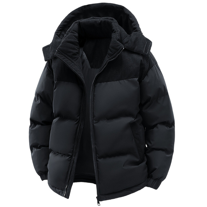 Winterjacke Herren | Gefütterte Kapuzenjacke | Outdoor Jacke Herren
