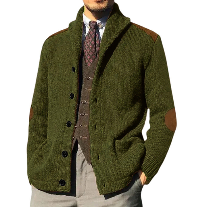 Herren Cardigan | Sjaalkragen Stil | Elegante Winterkleider