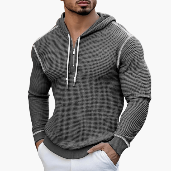 Sweatshirt Herren | Sportlich Waffelstruktur | Kleider Herren Hoodie
