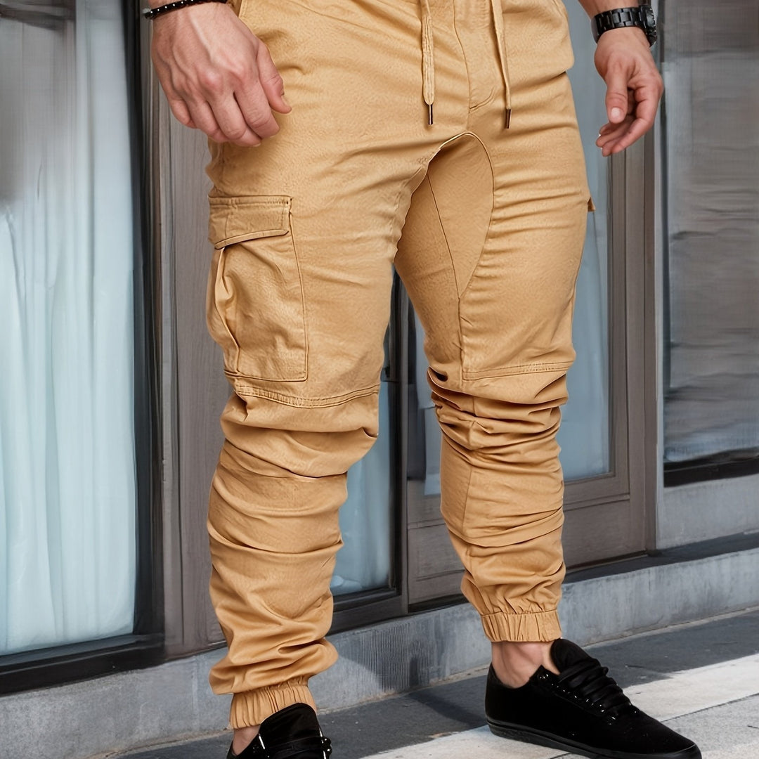 Herren Jogginghose | Cargo Stil | Schmale Passform | Sommer