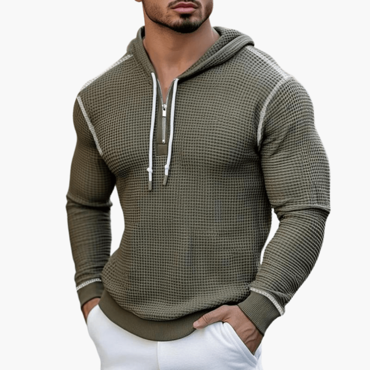 Sweatshirt Herren | Sportlich Waffelstruktur | Kleider Herren Hoodie