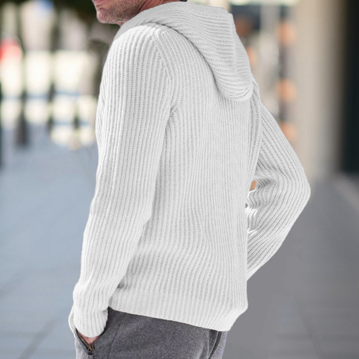 Herren Cardigan | Kapuzen Strickjacke | Bequeme Kleider