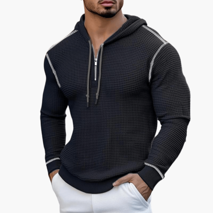 Sweatshirt Herren | Sportlich Waffelstruktur | Kleider Herren Hoodie