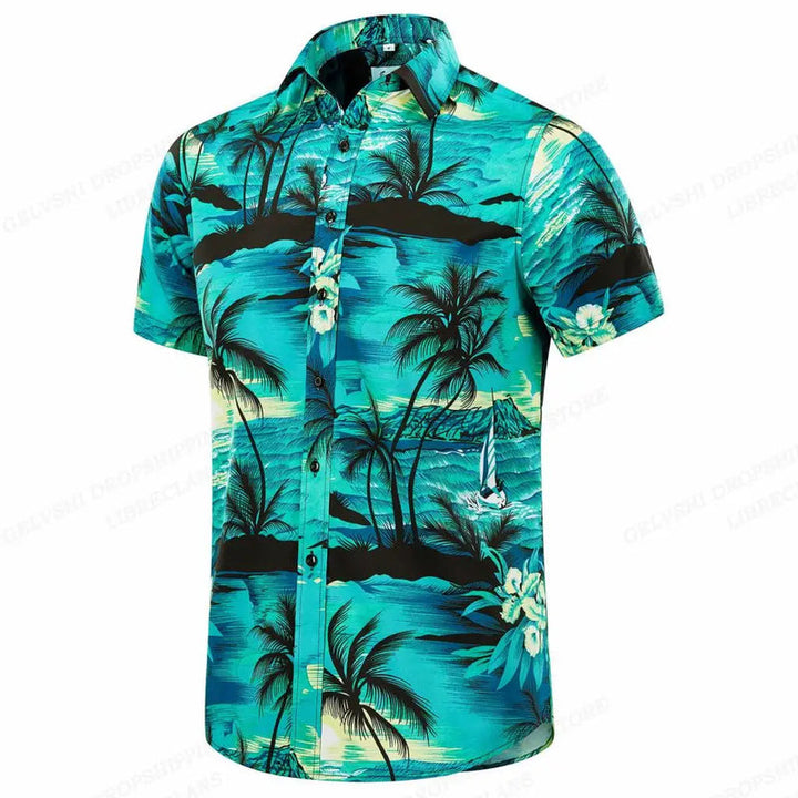 Herren Shirt | Palmenprint | Sommerlicher Look | Sommer