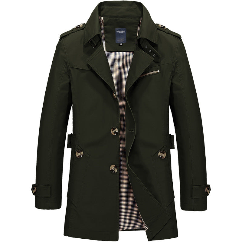Winterjacke Herren | Klassischer Trench Style | Stilvoll Jacke Herren